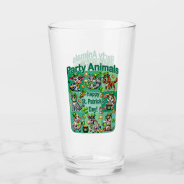 St. Patrick Day-Roligten och "Party Animals" Glaskopp