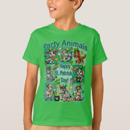 St. Patrick Day-Roligten och "Party Animals" T Shirt