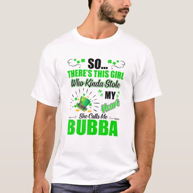 St Patrick Day som Kinda Stole mitt hjärta kallar  T Shirt (Framsida)