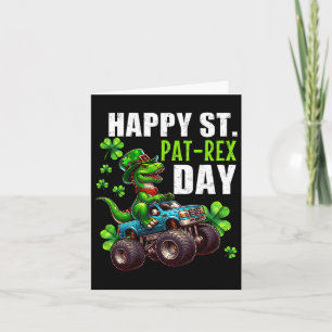 St Patrick Day T-rex Monster Truck Kort