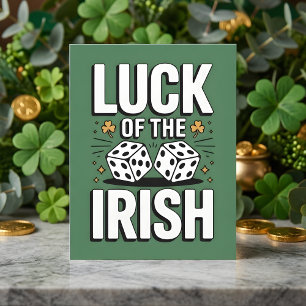 St Patrick Days Tur Luck För Irland Julkort
