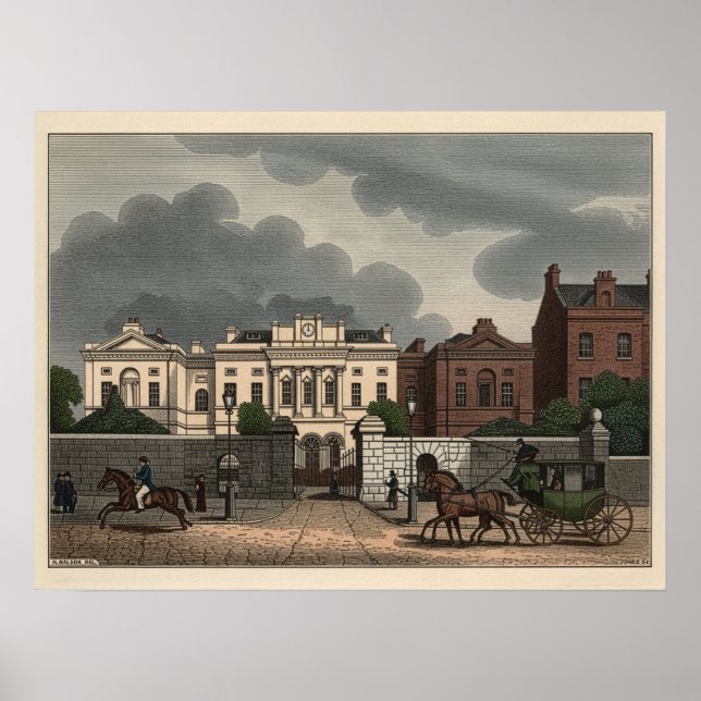 St. Patrick Dun's Hospital in Dublin, Ireland 1835 Poster (Framsidan)