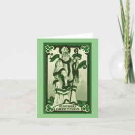 St. Patrick Folded Helgdag Card Helgkort