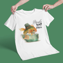 St Patrick Goldfish, han dricker bra med andra T Shirt