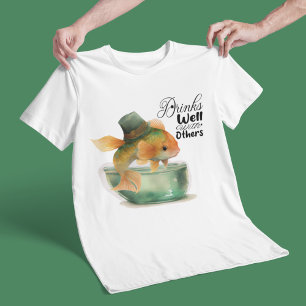 St Patrick Goldfish, han dricker bra med andra T Shirt