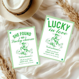 St patrick hon hittade sin uckycharm möhippa inbjudningar