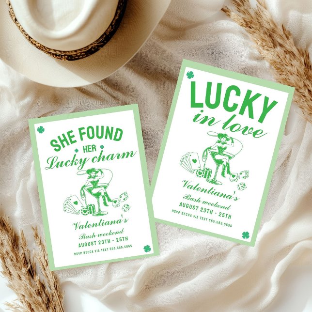 St patrick hon hittade sin uckycharm  möhippa inbjudningar (Skapare uppladdad)