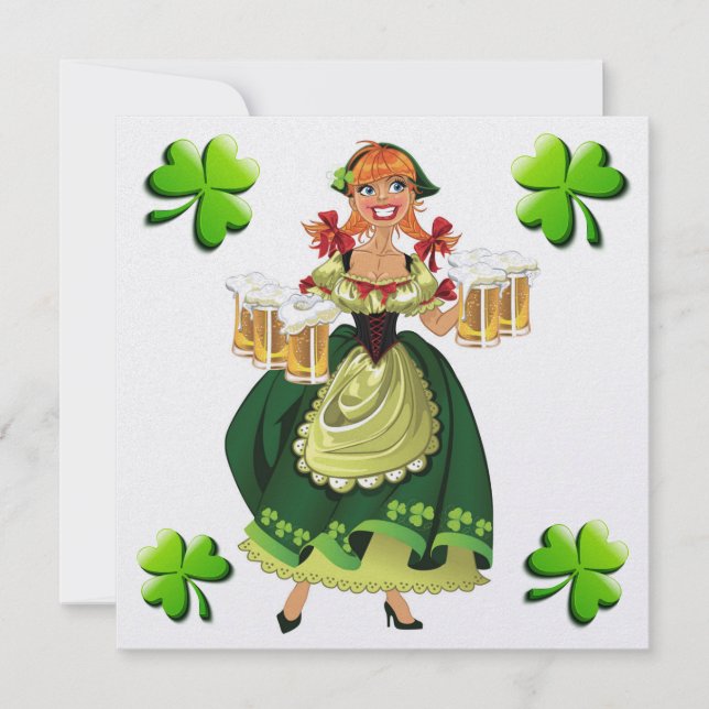 St. Patrick-inbjudan Inbjudningar (Framsida)