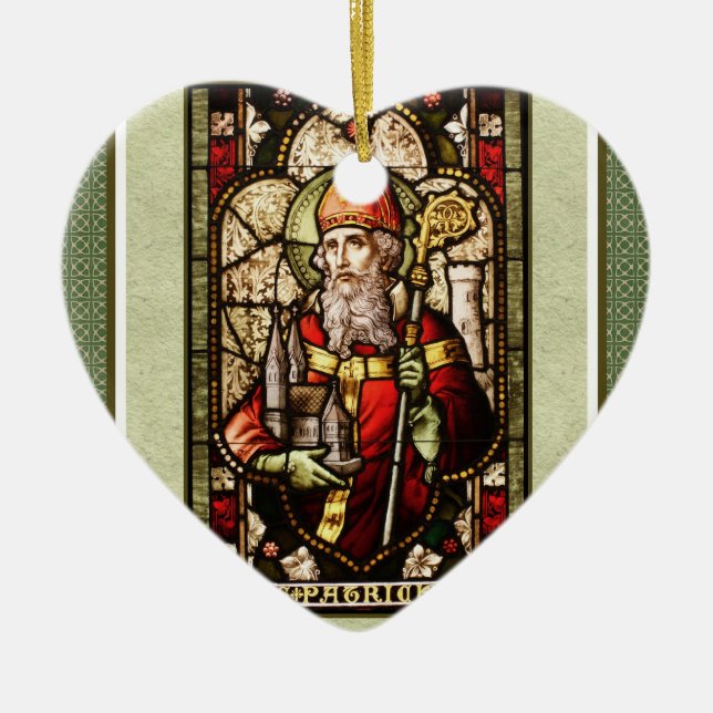 St. Patrick Irish Blessing Heart Ornament (Framsidan)