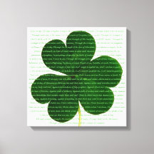 St. Patrick Irish Dikt Hjort Gråter Shamrock