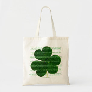 St. Patrick Irish Dikt Hjorten Gråter Shamrock Tygkasse