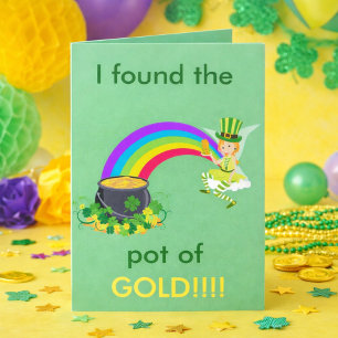 St Patrick kruka av guld Kort