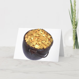 St Patrick & - kruka av guld Kort