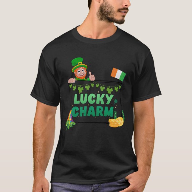 St Patrick Lucky Charm Cute Unisex Shirt T (Framsida)
