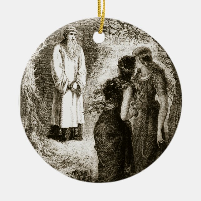 St Patrick mötte vid oskulder i trät av Fochlut, Julgransprydnad Keramik (Framsidan)