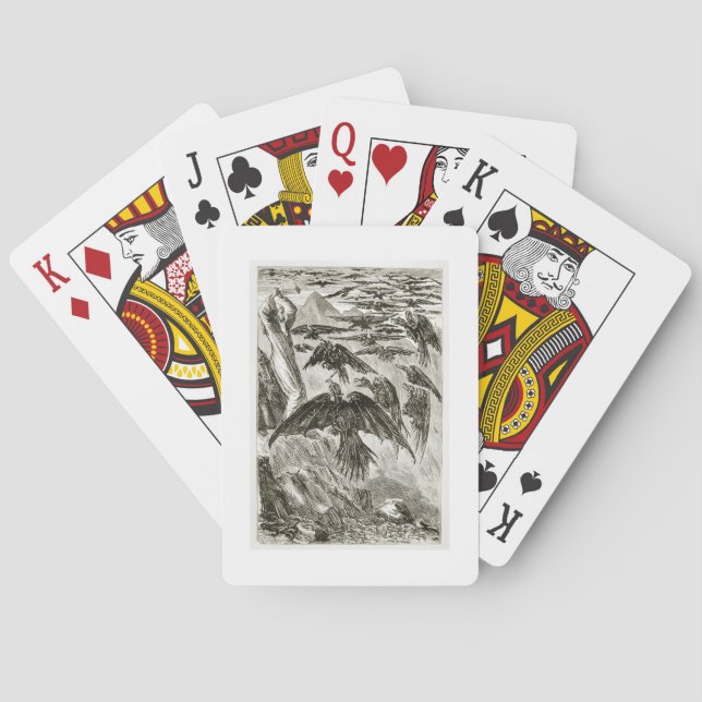 St. Patrick och demonfåglarna från Trias T. Spel Kort (Baksidan)