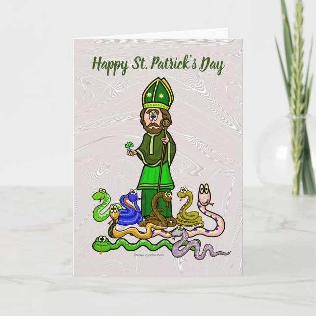 St. Patrick och Snakes anpassar kortet Kort (Framsida)