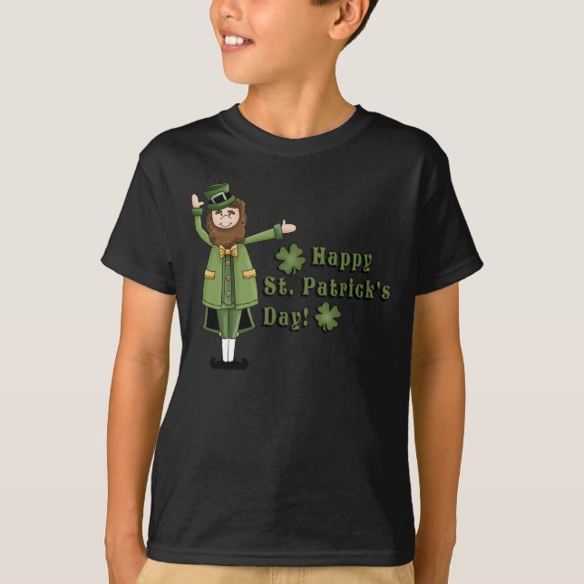 St Patrick önskar att du en lyckligSt klappar dag T-shirt (Framsida)