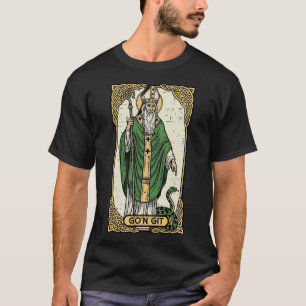 St Patrick Orm Git Kort Saint Pattys T Shirt