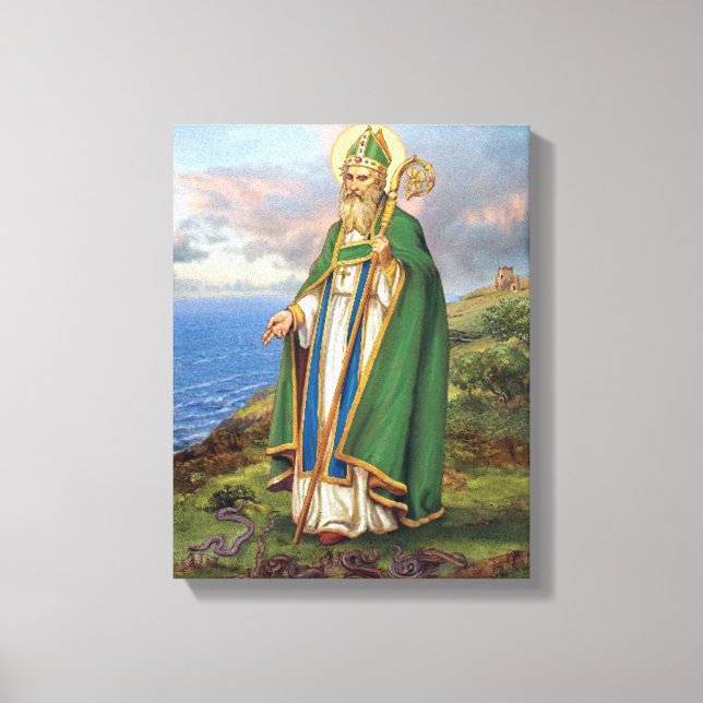 ST PATRICK, PATRON SAINT OF IRLAND. CANVASTRYCK (Framsida)