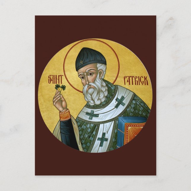 St. Patrick Prayer Card Vykort (Framsida)