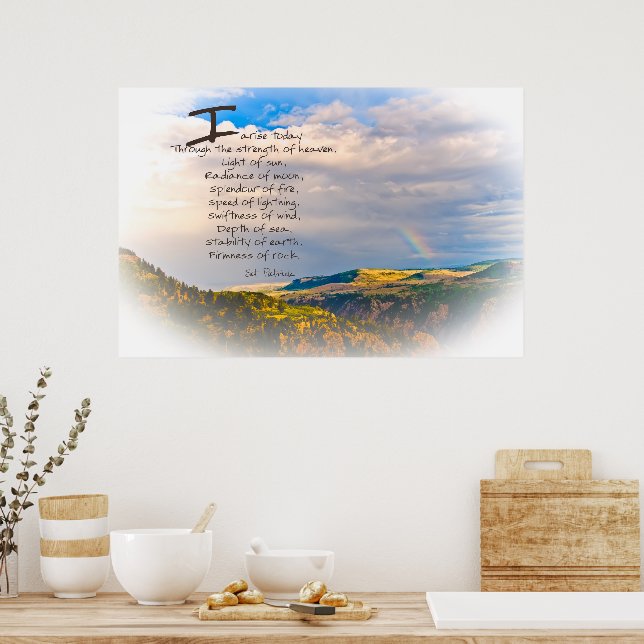 St Patrick Quote Poster (Kök)