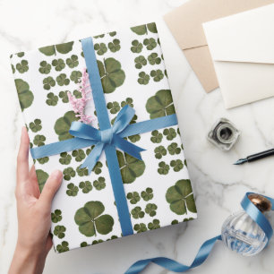 St Patrick Real 4 Löv Klöver Get Lucky Wrapping Presentpapper