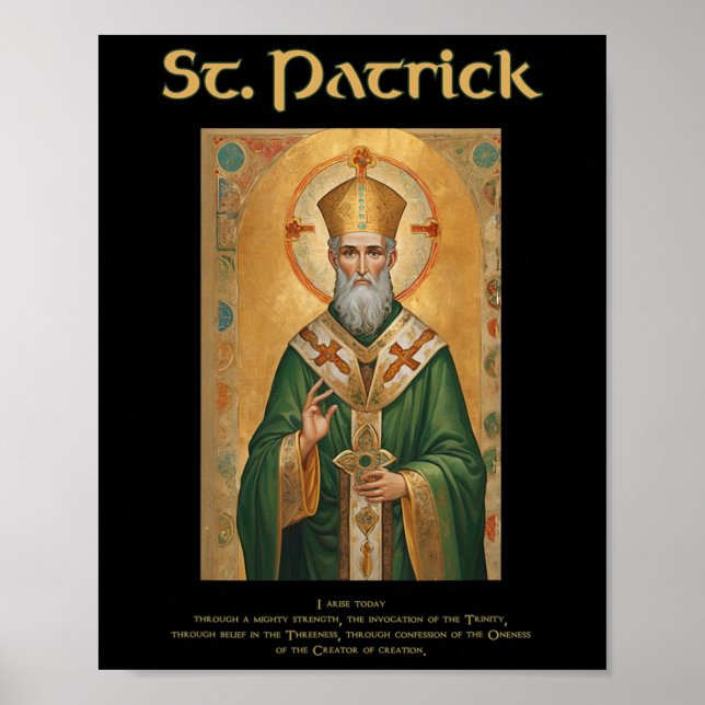 St Patrick romersk-katolskt böner  Poster (Framsidan)