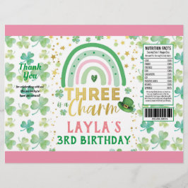 St Patrick Rosa Three är en Charm Chip Bag Wrapper Reklamblad