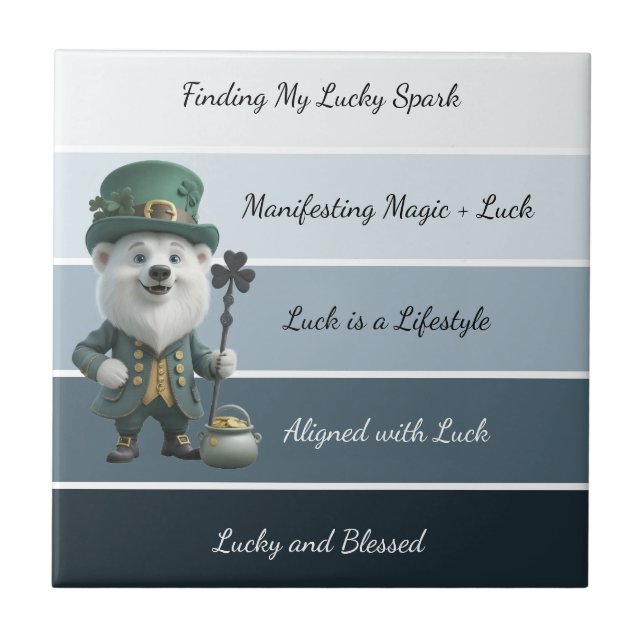 St. Patrick’s Affirmation Kakelplatta (Framsidan)