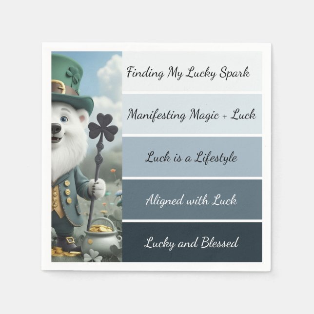 St. Patrick’s Affirmation Pappersservett (Framsidan)