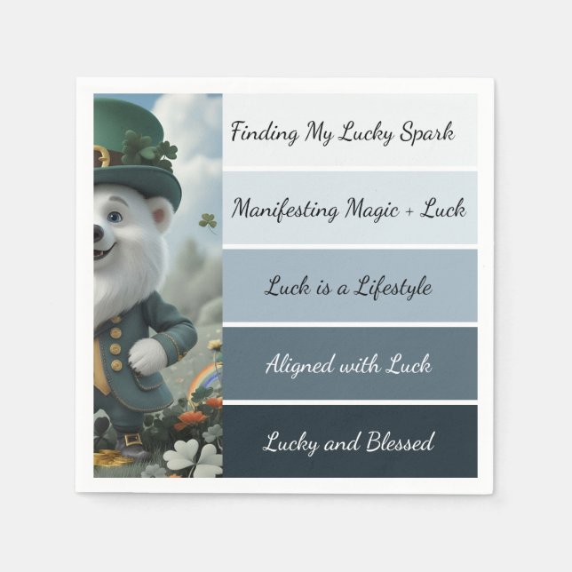 St. Patrick’s Affirmation Pappersservett (Framsidan)