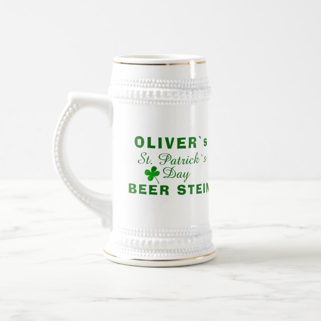 St Patrick`s dag Grönt Klöver Namn Sejdel (Vänster)