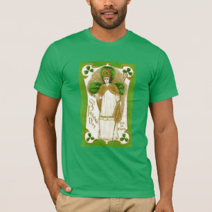 ST.PATRICK:S DAGLIGA GRÖNT-SKAMROCKER OCH TRINITET TEE