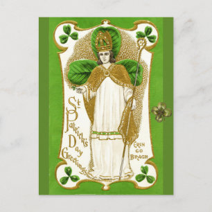 ST.PATRICK:S DAGLIGA GRÖNT-SKAMROCKER OCH TRINITET VYKORT