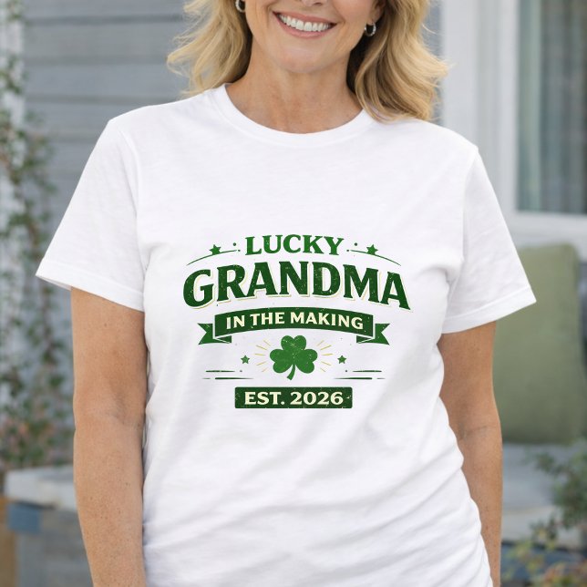 St. Patrick’s Day Baby Announcement Gift T Shirt (St. Patrick’s Day Baby Announcement Gift Shirt)