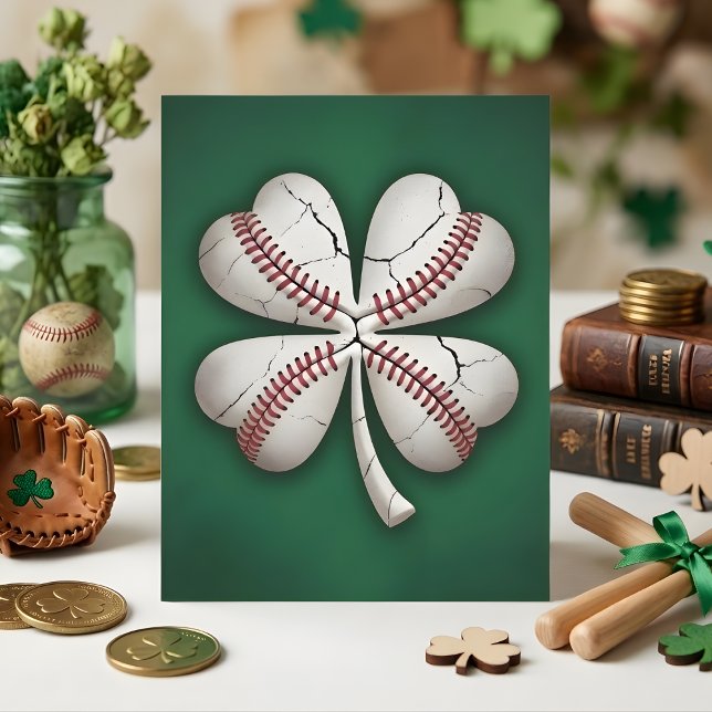 St Patrick’s Day Baseball Card Julkort (Skapare uppladdad)