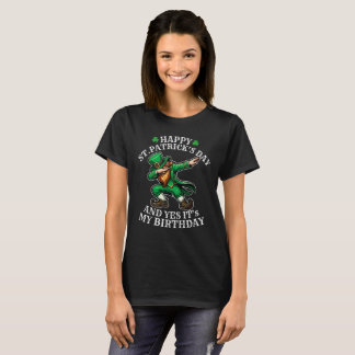 St. Patrick’s Day Birthday Dabbing Leprechaun T Shirt