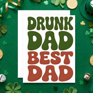 St Patrick’s Day Card for Dad Funny Julkort