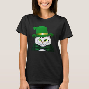 St Patrick s Day Cat Cute St Paddys Dat Cat T Shirt