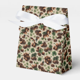 St. Patrick’s Day Coffee & Shamrock Pattern Presentaskar