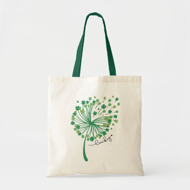 St.Patrick’s Day Dandelion Lucky Tygkasse (Framsidan)