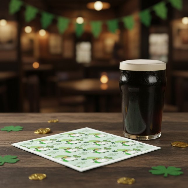 St. Patrick’s Day Gnome Napkins Pappersservett (Skapare uppladdad)