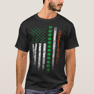 St Patrick s Day IRISH AMERICAN FLAGGA Ireland Sha T Shirt
