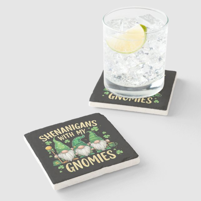 St Patrick’s Day Lucky Shamrock Gnome  Stenunderlägg (Sidan)