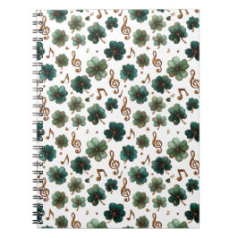 St. Patrick’s Day Musical Shamrock Anteckningsbok