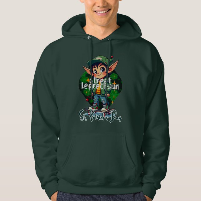 St Patrick’s Day Pot of Gold - camiseta Hoodie (Framsida)