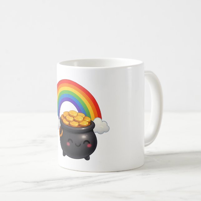 St Patrick’s Day Pot of Gold Mug Kaffemugg (Framsida höger)