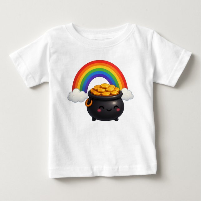 St Patrick’s Day Pot of Gold T-Shirt (Framsida)