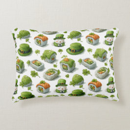 St. Patrick’s Day Sushi Rolls & Shamrock Prydnadskudde